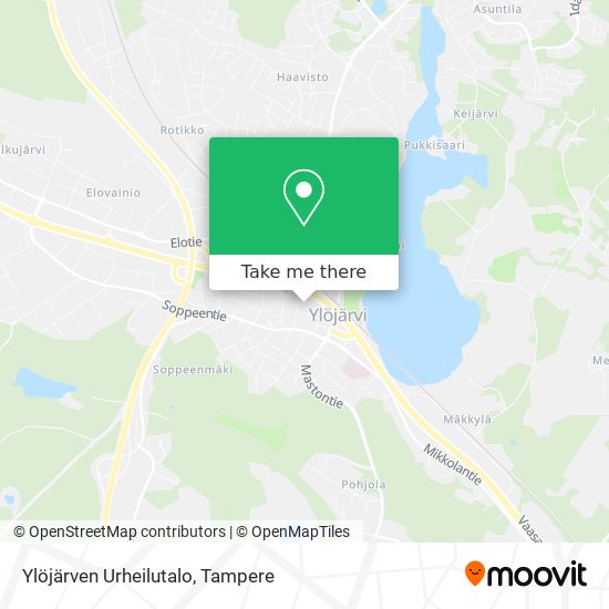 How to get to Ylöjärven Urheilutalo in Ylöjärvi by Bus?