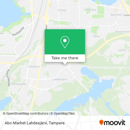 Abc-Market Lahdesjärvi map
