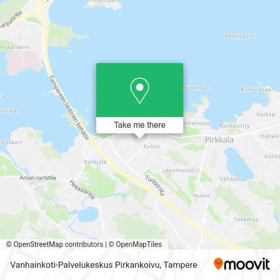 Vanhainkoti-Palvelukeskus Pirkankoivu map