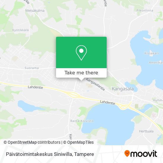 Päivätoimintakeskus Siniwilla map