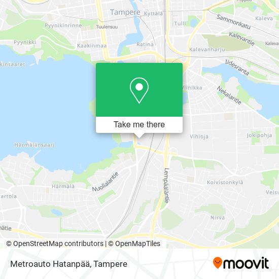 Metroauto Hatanpää map