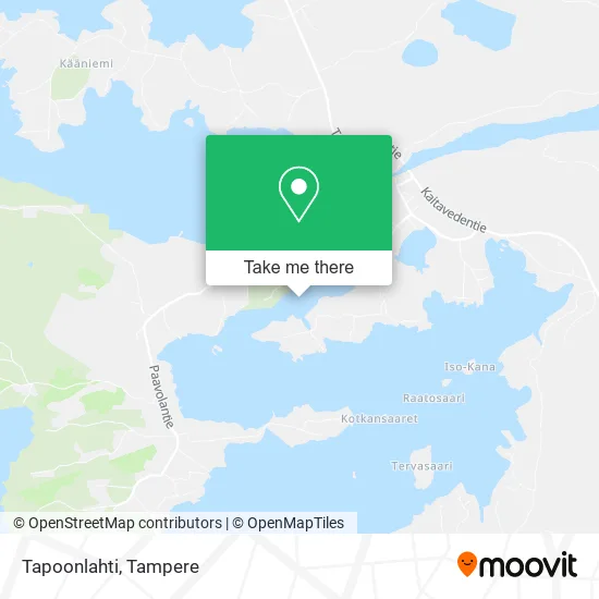 Tapoonlahti map