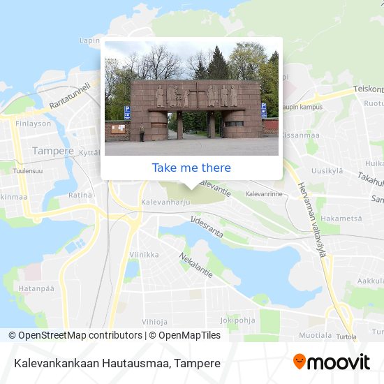 Kalevankankaan Hautausmaa map