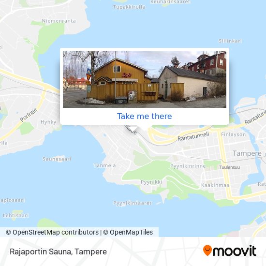 How to get to Rajaportin Sauna in Tampere by Bus?