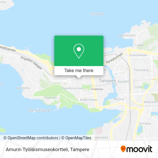 Amurin Työläismuseokortteli map