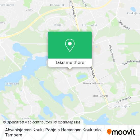 Ahvenisjärven Koulu, Pohjois-Hervannan Koulutalo map