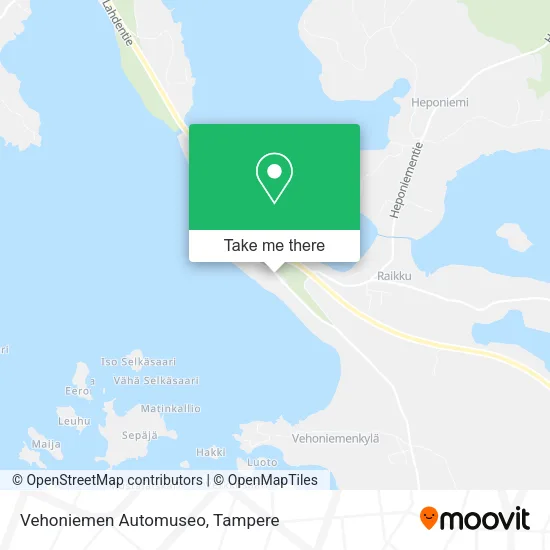 Vehoniemen Automuseo map