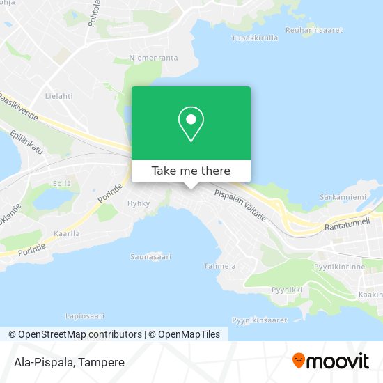 How to get to Ala-Pispala in Tampere by Bus or Light Rail?