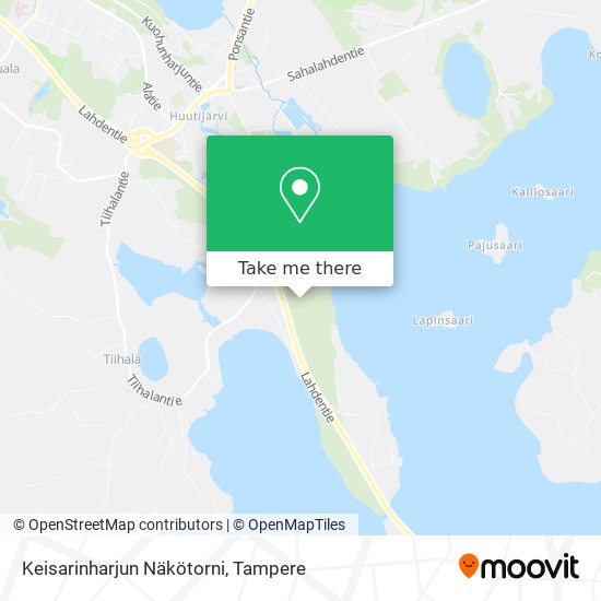 Keisarinharjun Näkötorni map