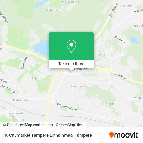 K-Citymarket Tampere Linnainmaa map
