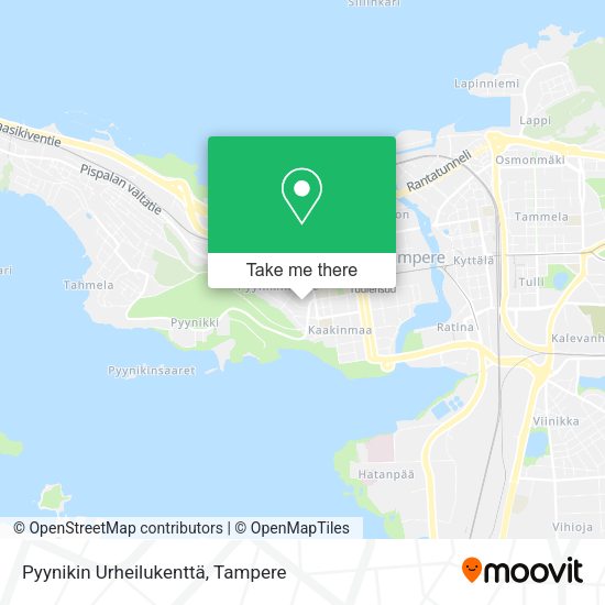 Pyynikin Urheilukenttä map