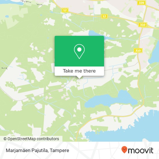 Marjamäen Pajutila map