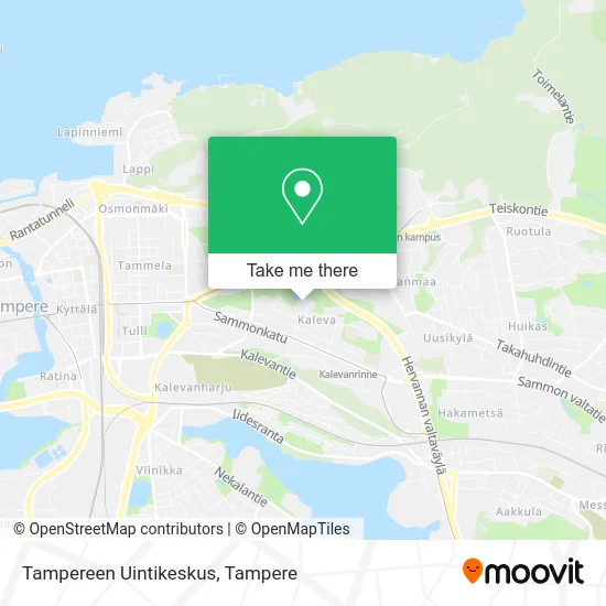 Tampere Swimming Center map