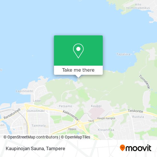 Kaupinojan Sauna map