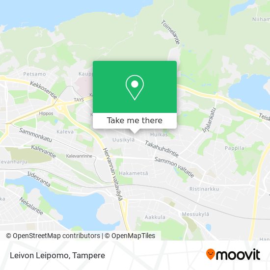 How to get to Leivon Leipomo in Tampere by Bus or Train?