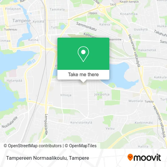 Tampereen Normaalikoulu map