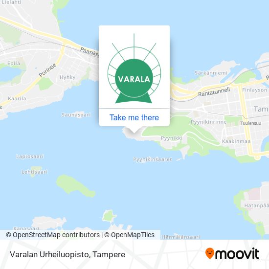 Varalan Urheiluopisto map