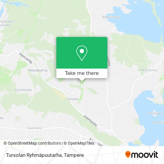 Tursolan Ryhmäpuutarha map