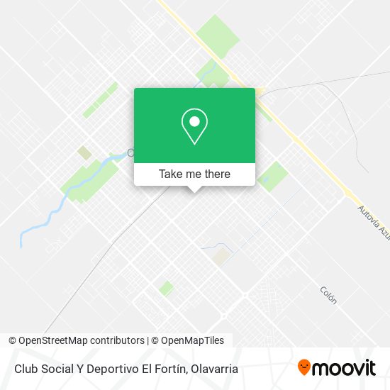 Mapa de Club Social Y Deportivo El Fortín