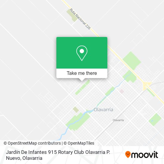 Mapa de Jardín De Infantes 915 Rotary Club Olavarria P. Nuevo