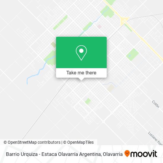 Mapa de Barrio Urquiza - Estaca Olavarría Argentina