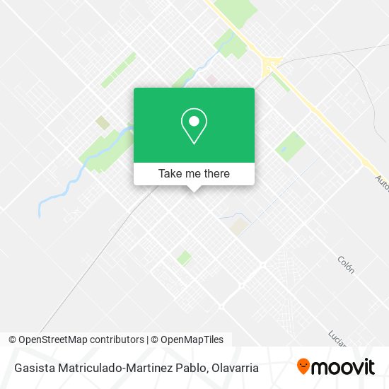 Gasista Matriculado-Martinez Pablo map