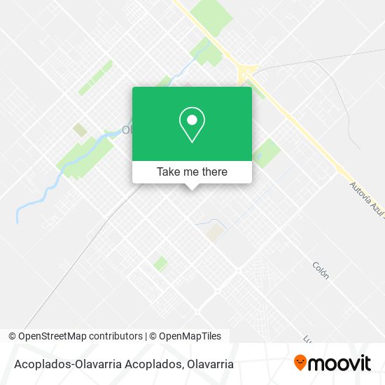 Acoplados-Olavarria Acoplados map
