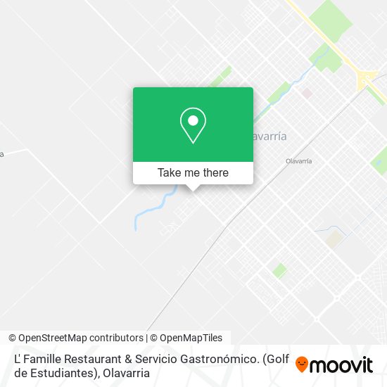 Mapa de L' Famille Restaurant & Servicio Gastronómico. (Golf de Estudiantes)