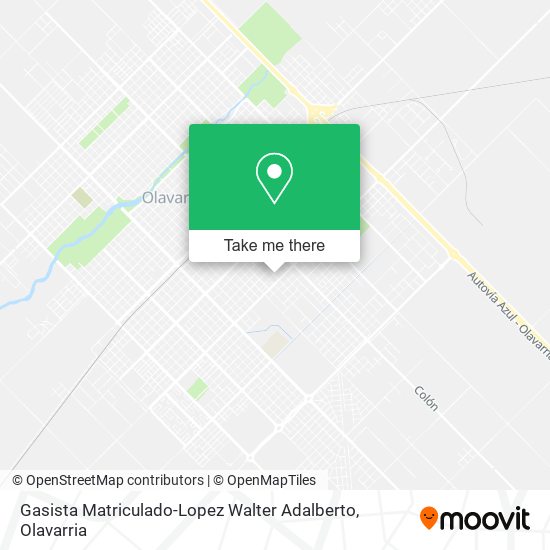 Mapa de Gasista Matriculado-Lopez Walter Adalberto