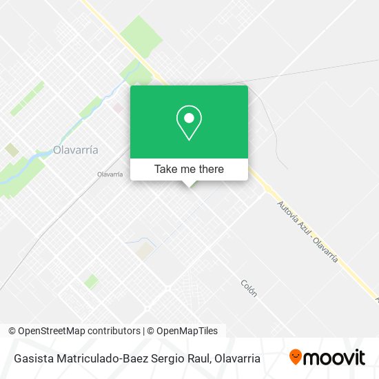 Gasista Matriculado-Baez Sergio Raul map