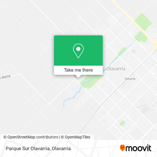 Mapa de Parque Sur Olavarria