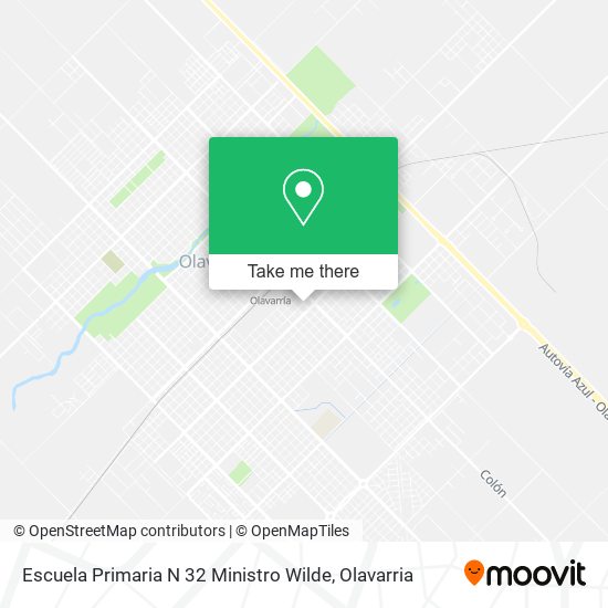 Mapa de Escuela Primaria N 32 Ministro Wilde