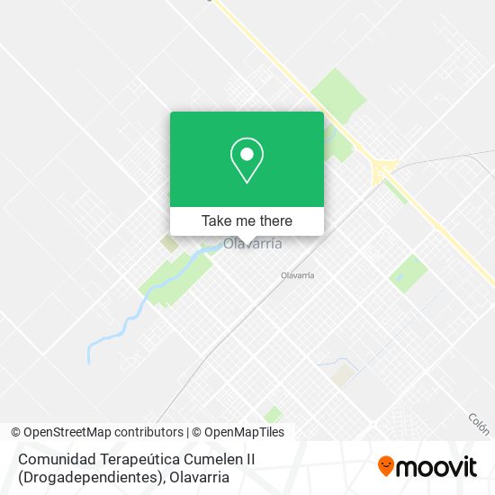 Comunidad Terapeútica Cumelen II (Drogadependientes) map