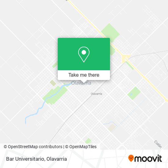 Mapa de Bar Universitario