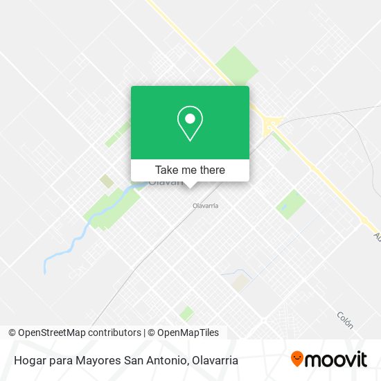 Hogar para Mayores San Antonio map