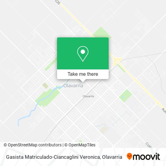 Mapa de Gasista Matriculado-Ciancaglini Veronica