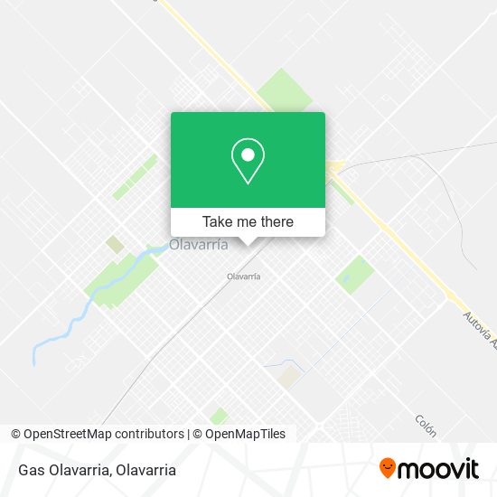 Gas Olavarria map