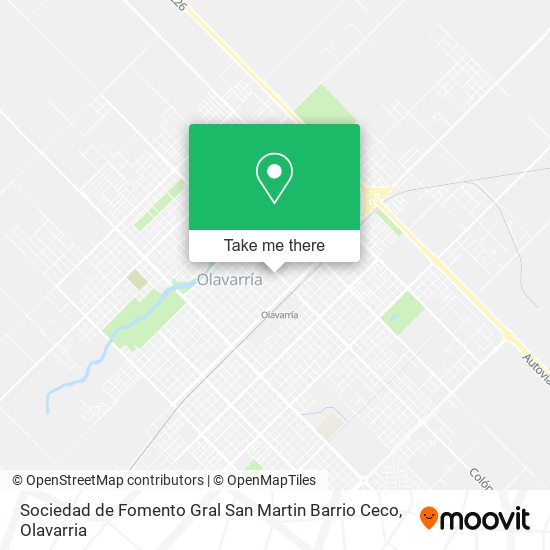 Sociedad de Fomento Gral San Martin Barrio Ceco map