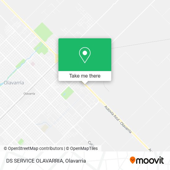 Mapa de DS SERVICE OLAVARRIA