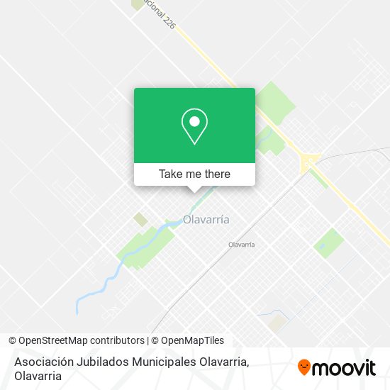 Mapa de Asociación Jubilados Municipales Olavarria