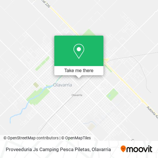 Mapa de Proveeduria Js Camping Pesca Piletas