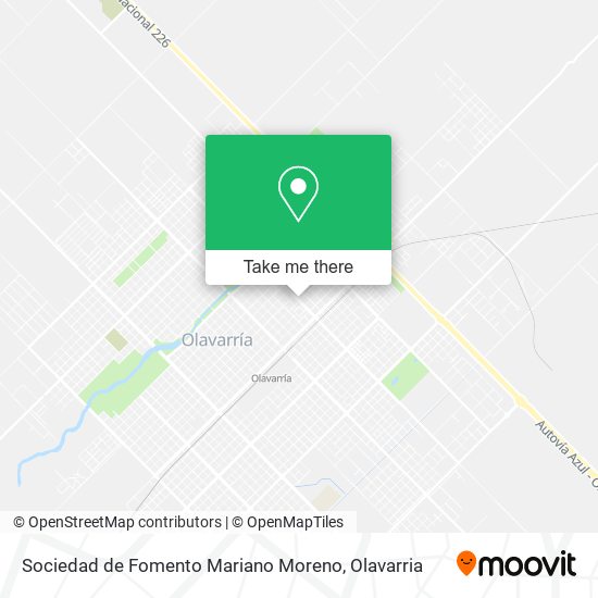 Mapa de Sociedad de Fomento Mariano Moreno