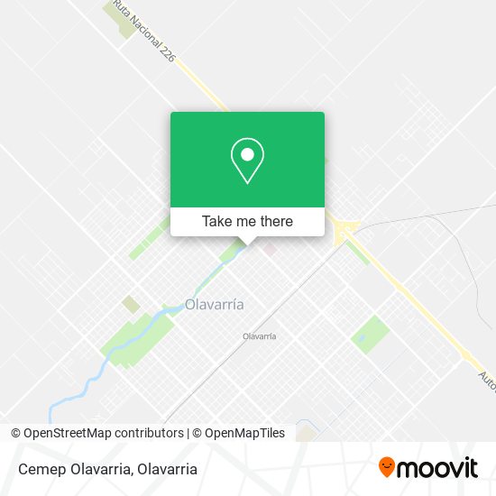 Cemep Olavarria map