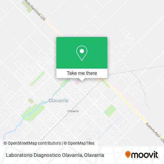 Laboratorio Diagnostico Olavarria map