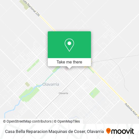 Casa Bella Reparacion Maquinas de Coser map
