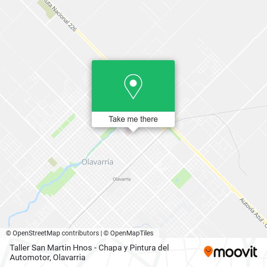 Mapa de Taller San Martin Hnos - Chapa y Pintura del Automotor