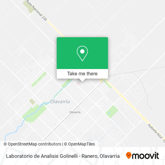 Laboratorio de Analisis Golinelli - Ranero map