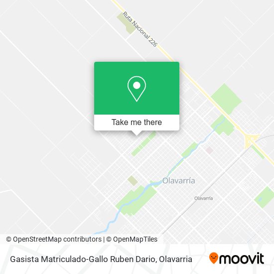 Mapa de Gasista Matriculado-Gallo Ruben Dario