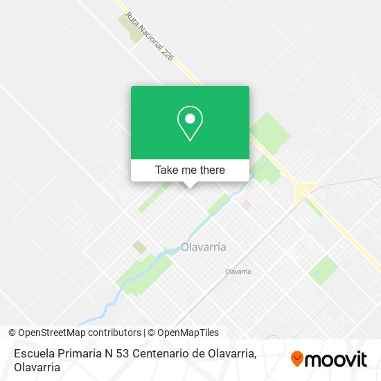 Mapa de Escuela Primaria N 53 Centenario de Olavarria