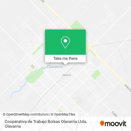 Mapa de Cooperativa de Trabajo Bolsas Olavarria Ltda